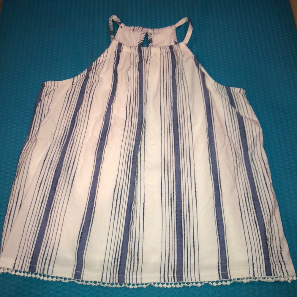 A summer one button back top